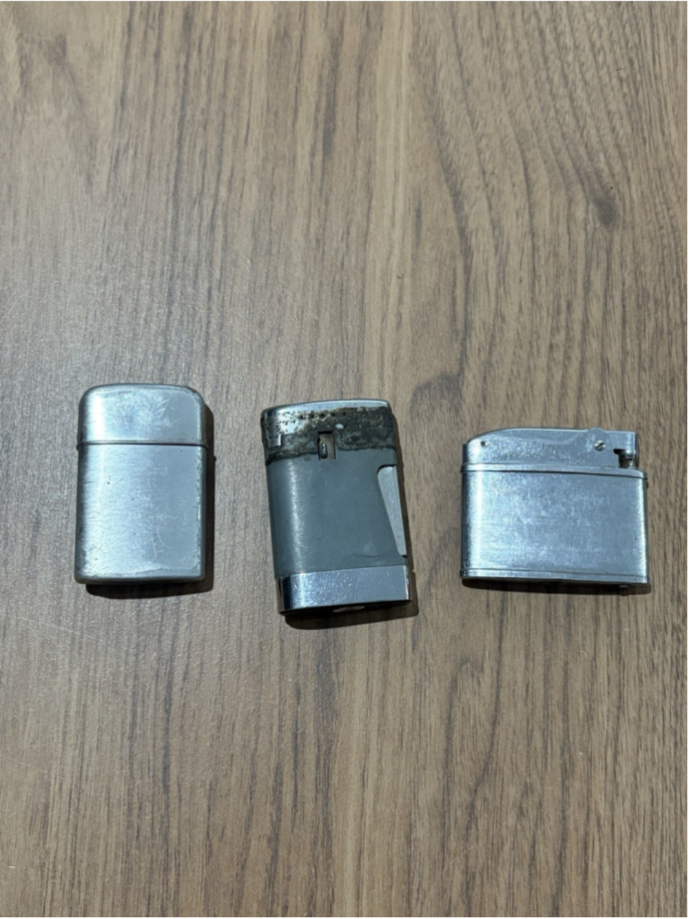 Vintage Lighter Lot Ronson Typhoon Comet Automatic Lighters Untested As Is